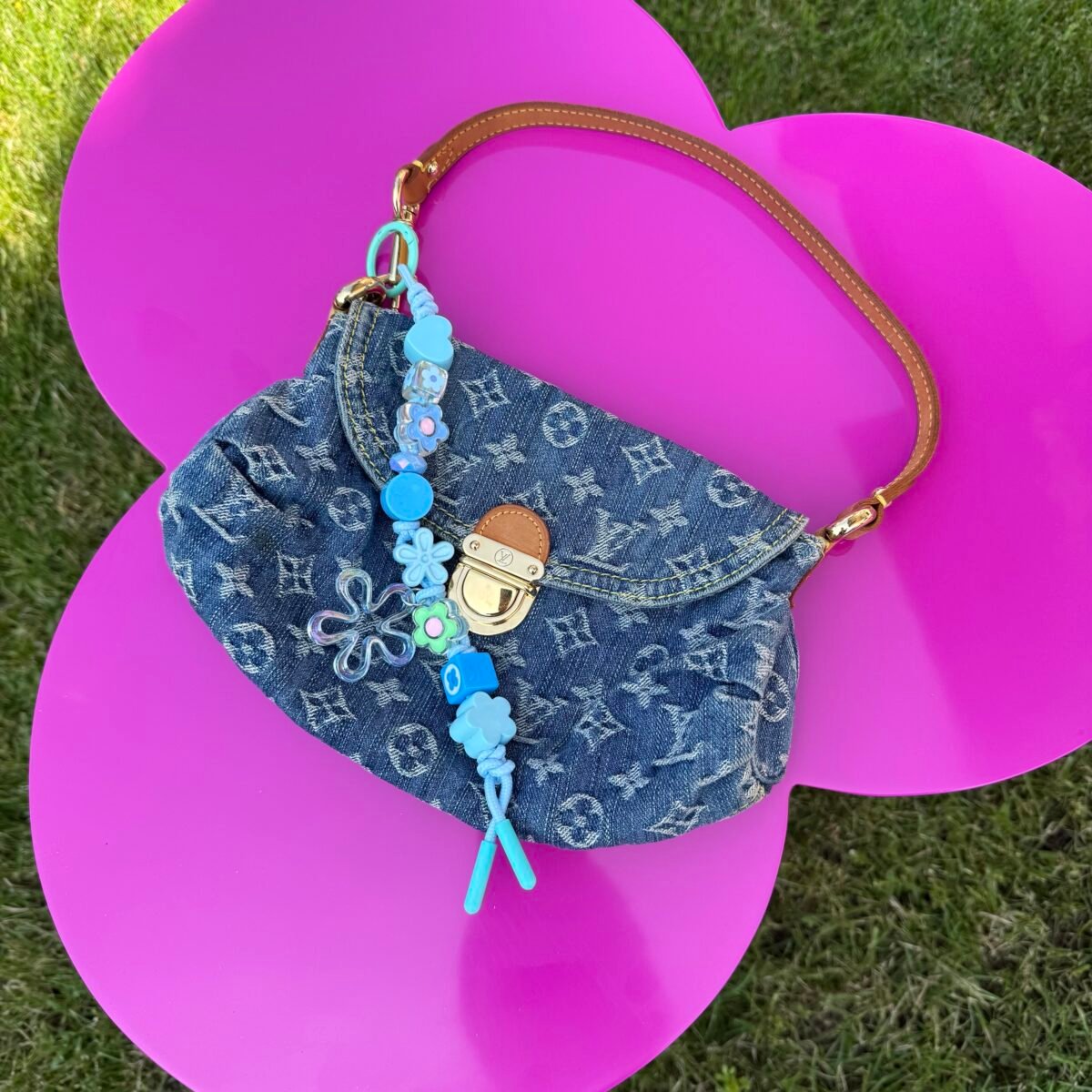 img_0365 HANDMADE Light Blue - Keychain